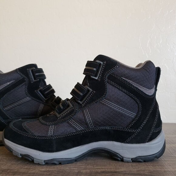L.L.Bean Tek 2.5 Waterproof Suede Hiking Boots Black Size Men's 8.5 Hook & Loop - Picture 8 of 12